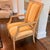 Baker Furniture Company Striped Baker Arm Chair For Sale - Image 4 of 8
