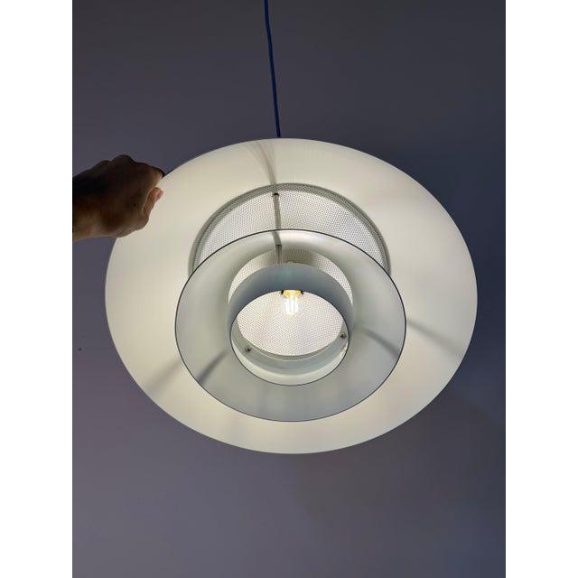 Metal Safari Pendant Lamp in White by Christian Hvidt for Nordisk Solar For Sale - Image 7 of 11