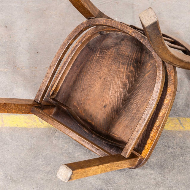 Wood Vintage Dining Chairs in Oak, 1950s, Set of 6 For Sale - Image 7 of 12