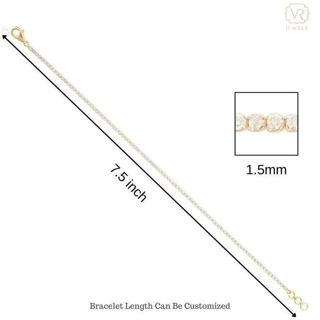 1.25 Carat Round Diamond Stackable Tennis Bracelet For Sale In New York - Image 6 of 10