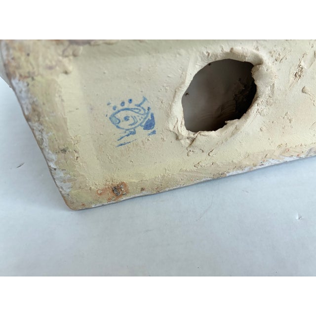 Vintage Hollywood Regency Style Asian Terracotta Elephant Plant Stand Statue For Sale - Image 9 of 10