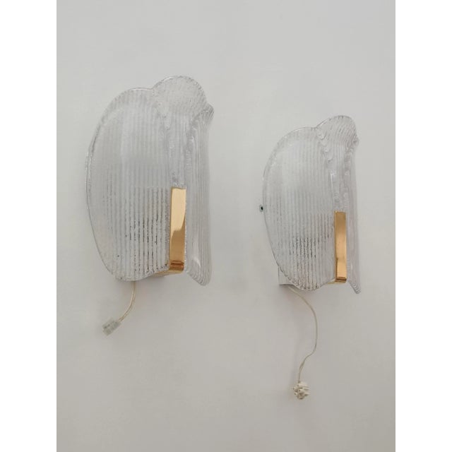 Wall Sconces by Carl Fagerlund for Orrefors, 1970s, Set of 2 For Sale - Image 3 of 12