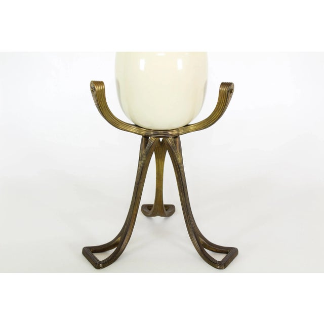 Vintage Mid Century Ostrich Ceramic Table Lamp For Sale - Image 4 of 6