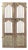 Antique Indian Painted Teakwood Door For Sale