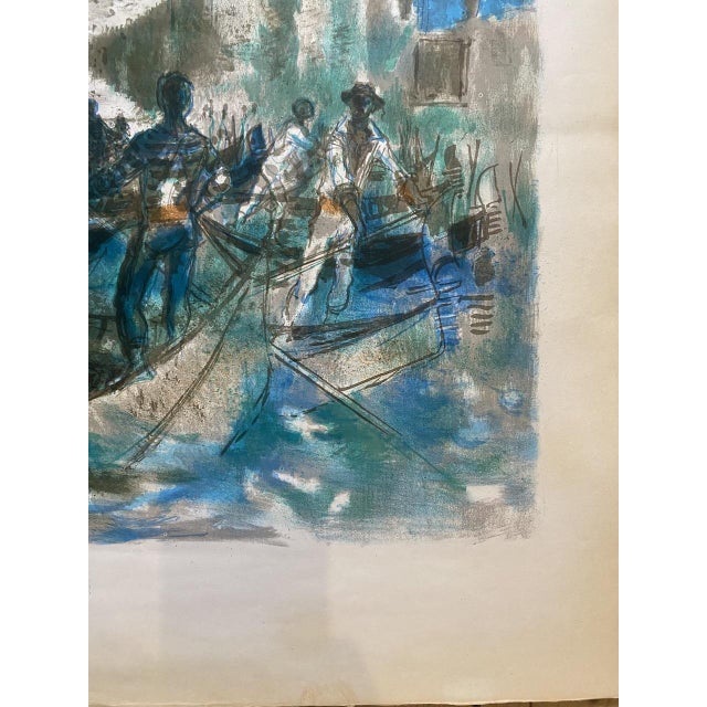 1970s Lucien Fontanarosa, Salute Venezia, 1970s, Artwork on Paper For Sale - Image 5 of 10