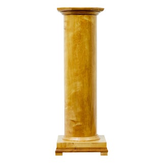 Early 20th Century Empire Revival Swedish Birch Pedestal, 1900s For Sale