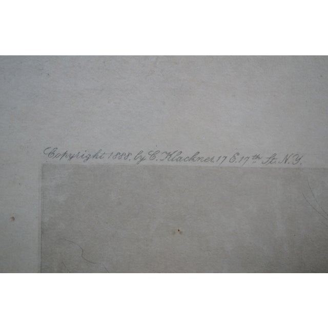 Antique Louis Kinney Harlow Signed Stone Bridge River Landscape Etching 27" For Sale - Image 10 of 11
