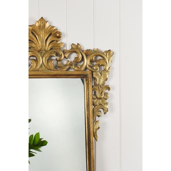 French Antique French Giltwood Mirror (C. 1900) For Sale - Image 3 of 6