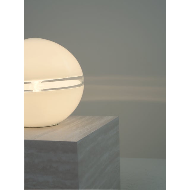 Cream LT230 Table Lamp from A.V. Mazzega, Italy, 1970s For Sale - Image 8 of 13