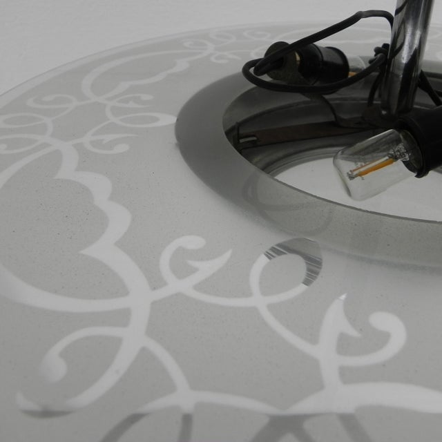 Art Deco Pendant Lamp with Glass Disc, 1930s For Sale - Image 10 of 14