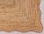 Hand Made Natural Jute Fiber wave Scallop Rug. Available in Multiple Colors. The rug can also be made without scallops....