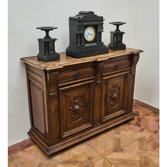 Renaissance Buffet in Walnut Wood, 1700 For Sale - Image 12 of 12