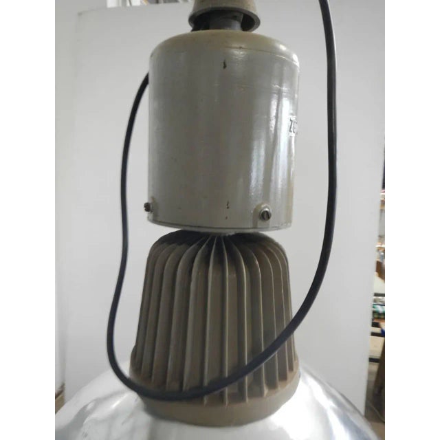 Gray Industrial Lamp from Zetalux, Italy, 1960s For Sale - Image 8 of 12