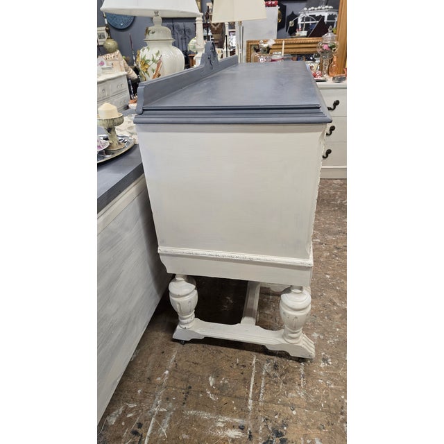 1900 - 1909 Vintage Shabby Chic Server / Sideboard For Sale - Image 5 of 12
