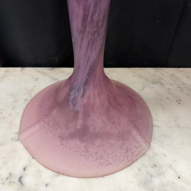 Glass French La Rochere Art Nouveau Mushroom Table Lamps With Dragonflies -a Pair For Sale - Image 7 of 15