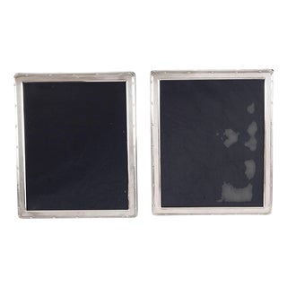 Vintage Sterling Silver Photo Frames by Arthur Price & Co, 1990s, Set of 2 For Sale