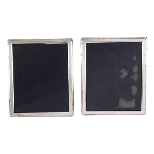 Vintage Sterling Silver Photo Frames by Arthur Price & Co, 1990s, Set of 2 For Sale