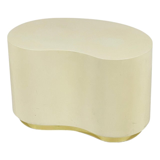 Karl Springer Style Lacquered Side Table For Sale