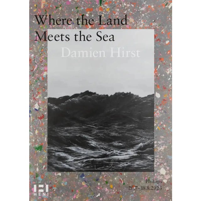 Damien Hirst, Where the Land Meets the Sea (Signed) (Blue), 2023 Offset Lithograph 60 x 84 cm Edition of 666 Hand-signed...