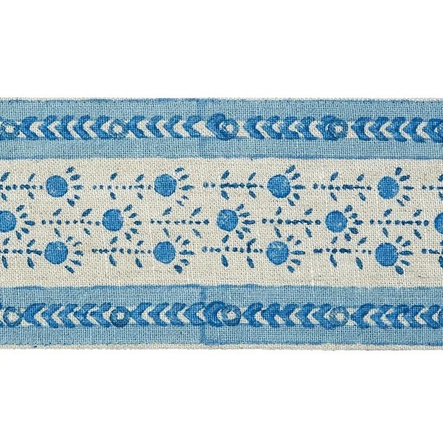 An intentionally naive design, this sweet little floral tape is hand blocked to accentuate its charm. Sold as a 2-yard...
