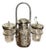 Antique Victorian Silver Plated Novelty Cruet, 1871, Set of 3 For Sale