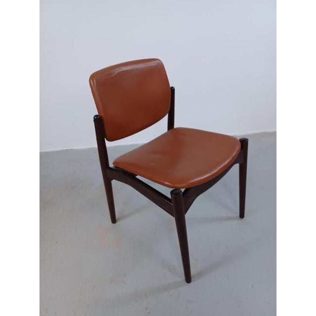 Rosewood Dining Chairs by Erik Buck, Customizable Reupholstery, 1960s, Set of 4 For Sale - Image 11 of 12