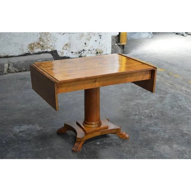 Early 20th Century Swedish Karl Johan (Biedermeier), Drop-Leaf Center Table For Sale - Image 5 of 9