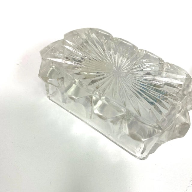 Vintage Art Nuevo Glass and Metal Vanity Box For Sale In Charleston - Image 6 of 9