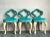 Late 20th Century Vintage Regency Keyhole Barstools - Set of 3 For Sale - Image 5 of 9