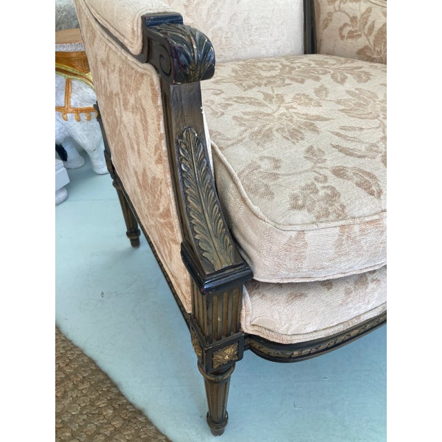 French Louis XVI Style Club Chair-2-John Elgin Woolf For Sale In Los Angeles - Image 6 of 11