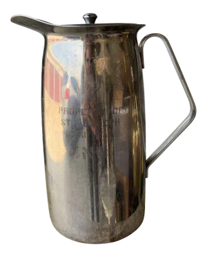 Mid-Century Silver Hospital Pitcher