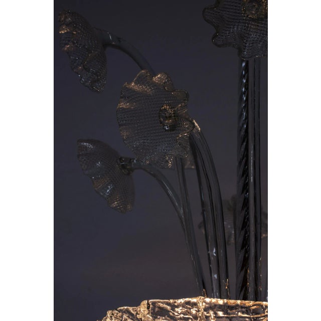 Chandelier by Fritz Kurz for Orrefors, 1950s For Sale - Image 8 of 9