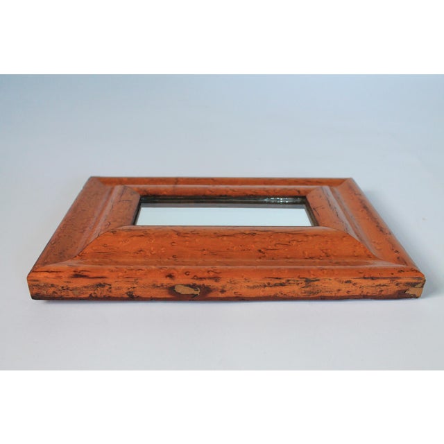 Brown Vintage Birdseye Maple Accent Wall Mirror For Sale - Image 8 of 9