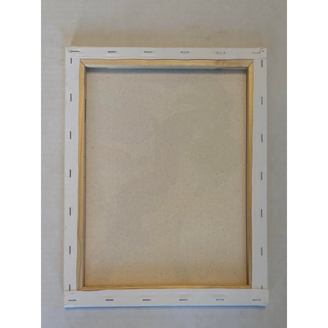 Late 20th Century Abstract Geometric Portrait Painting on Canvas, Peter Keil For Sale - Image 5 of 5