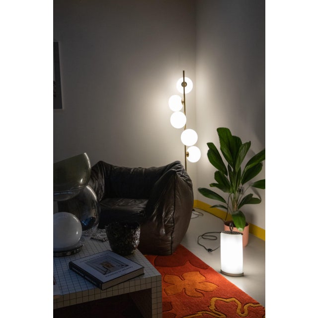 Multi-Light Floor Lamp with Marble Base, 1980s For Sale - Image 9 of 9