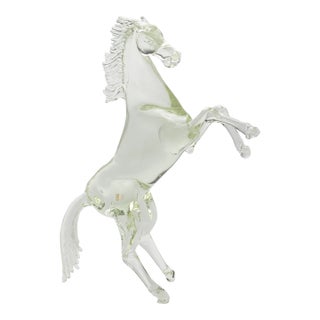 Hand Blown Murano Horse Sculpture For Sale