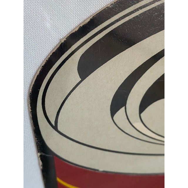 Re-Framed Andy Warhol Soup Can Lithograph on Linen in Round Oiled Wood Frame For Sale - Image 11 of 16