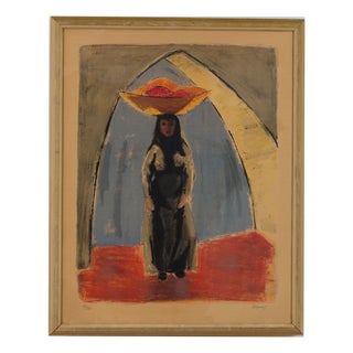 Bo Yson Sjöberg, Southern European Woman 35/260, 1960s, Lithograph For Sale
