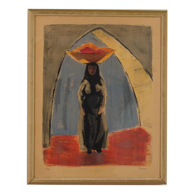 Bo Yson Sjöberg, Southern European Woman 35/260, 1960s, Lithograph For Sale