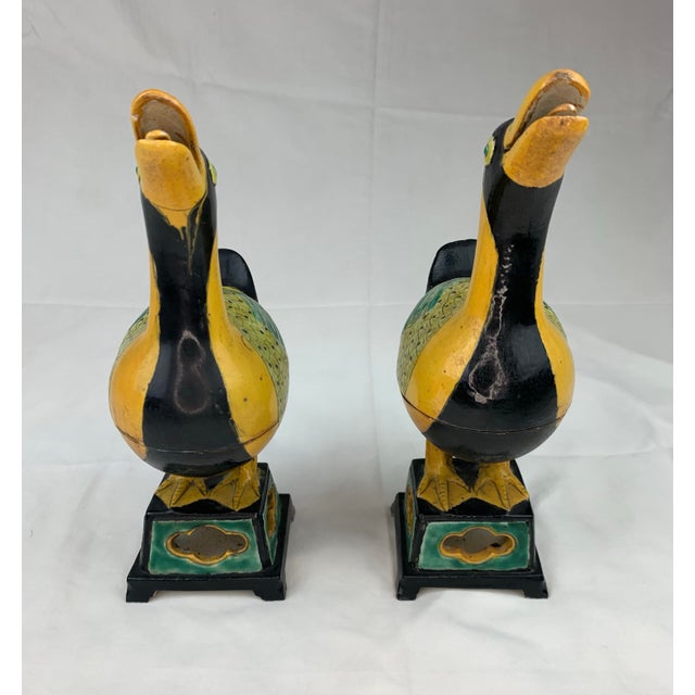 Vintage Artisan Clay Duck Urns, Set of 2 For Sale In Los Angeles - Image 6 of 12