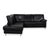 Florence Corner Sofa in Black Leather by Ewald Schillig For Sale - Image 11 of 15