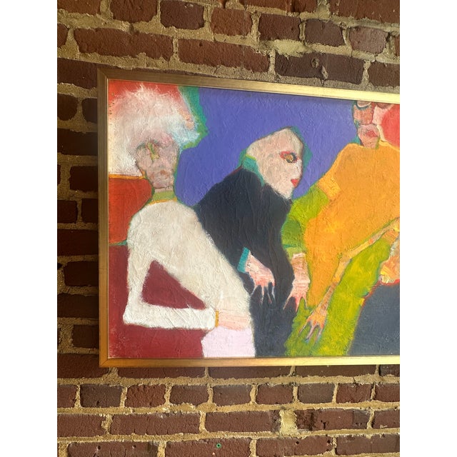 Martin Sumers Modernist Figurative Painting on Canvas (2001) For Sale - Image 4 of 6