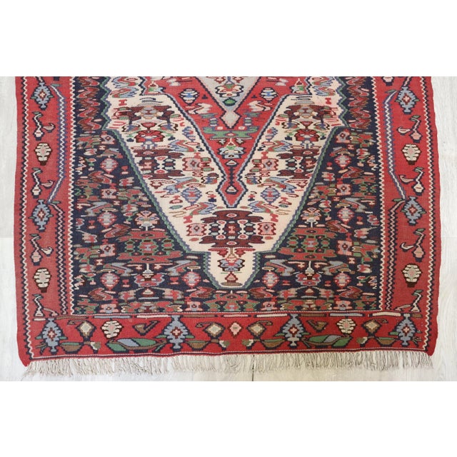 1940s Vintage Sanne Kelim Rug, 1940s For Sale - Image 5 of 13