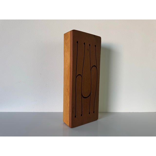 1970s Mid-Century Handmade – Sculptural Percussion Instrument Wooden Tongue Drum/ Sold For Sale - Image 4 of 12