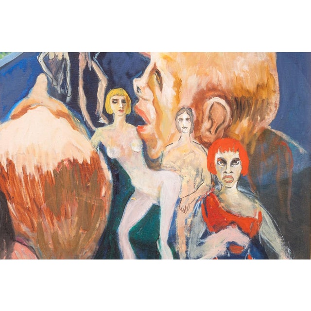 Francis Littna Last Supper, C. 1960 Signed Oil on Canvas - Modernist Religious For Sale - Image 11 of 11