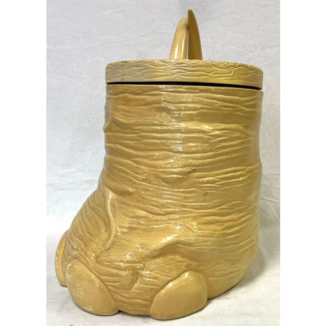Plastic 1970's Saks Fifth Avenue Elephant Foot Container Made in France For Sale - Image 7 of 12