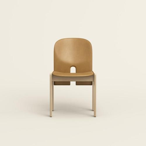 Scarpa 121 Chair in Wood and Leather by Afra & Tobia Scarpa For Sale - Image 9 of 15