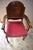 Art Deco Red Art Deco Bedroom Vanity Upholstered Arm Chair by Bassett Furniture Co For Sale - Image 3 of 13