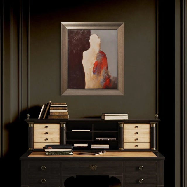 Spanish Dancer Abstract Figurative Signed Original Painting by Jean Wallin For Sale - Image 4 of 6