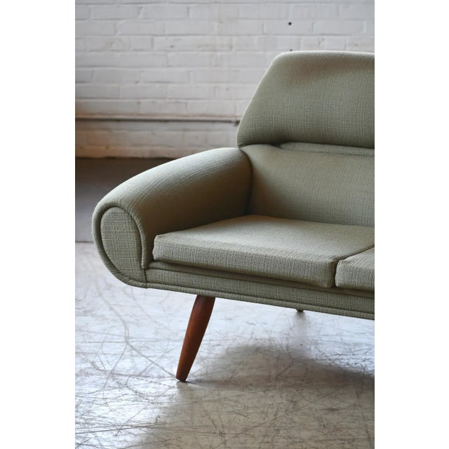 Cream Kurt Østervig Attributed Large Danish Four-Seat Sofa, 1960s For Sale - Image 8 of 13
